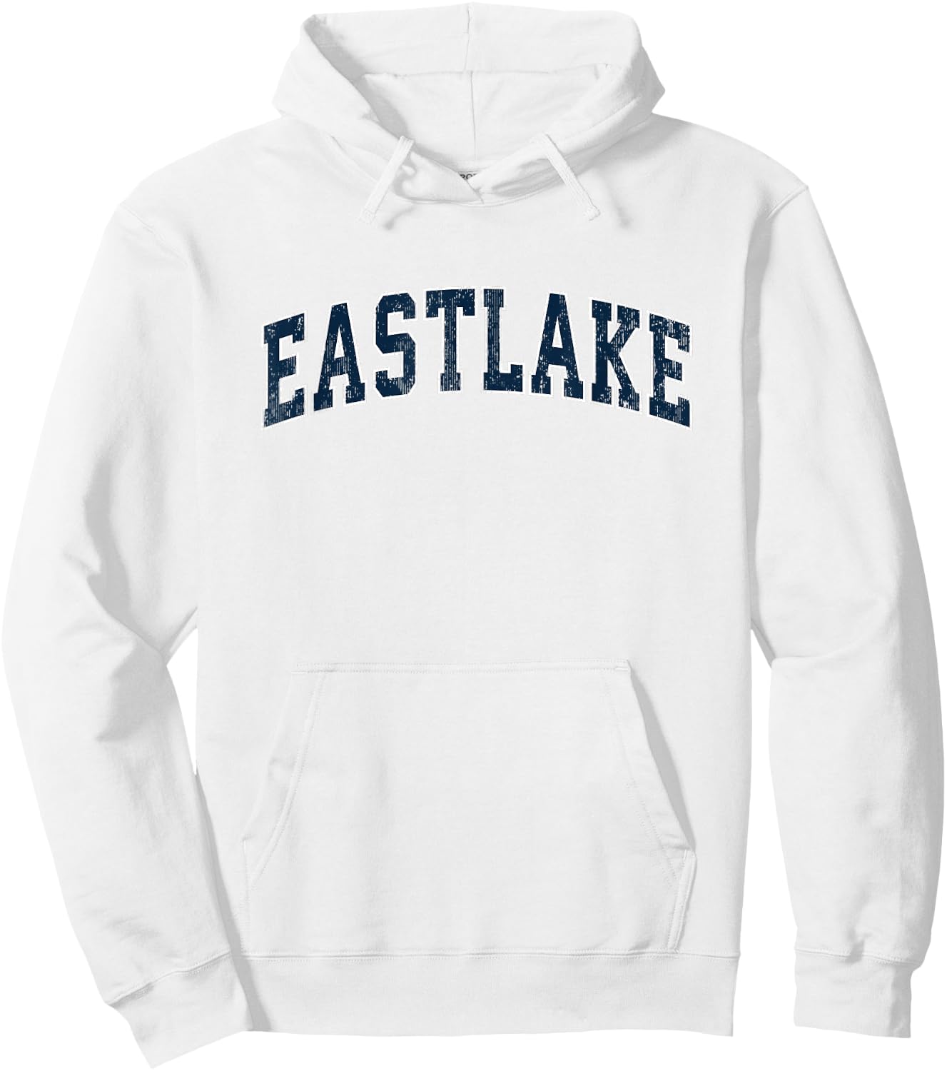 Eastlake Ohio OH Vintage Sports Design Navy Design Hoodie - Hoodie | White