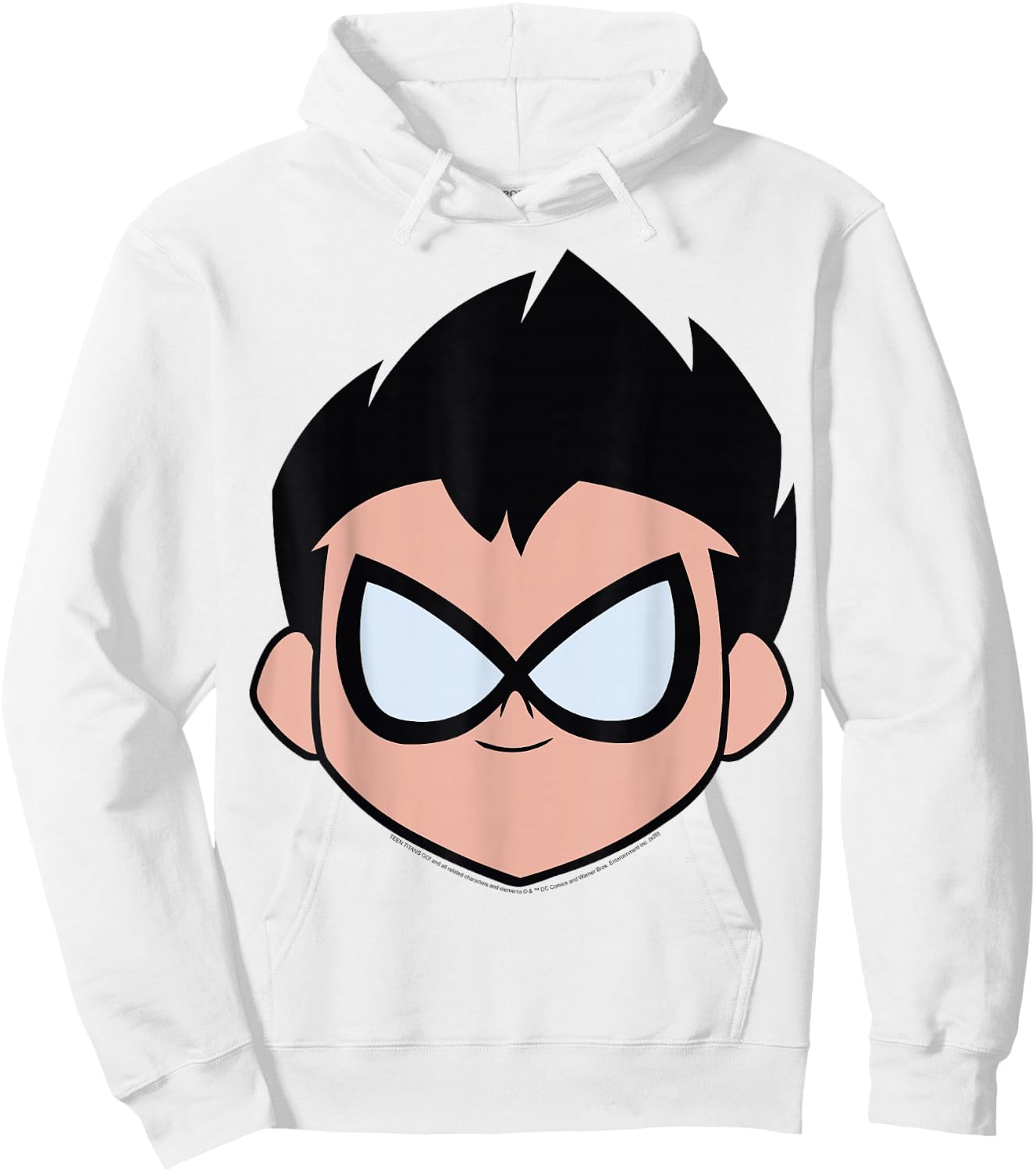 DC Comics Teen Titans Go! Robin Big Face Hoodie - Hoodie | White