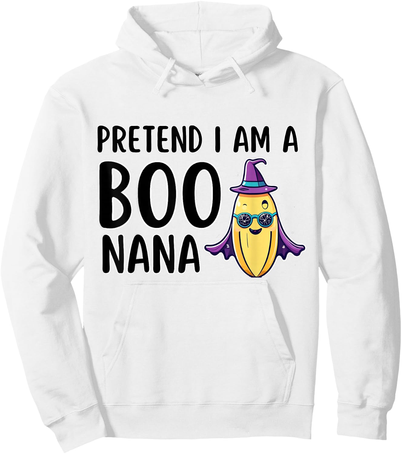 Funny Lazy Halloween Costume Boo Pretend I Am A Banana Hoodie - Hoodie | White