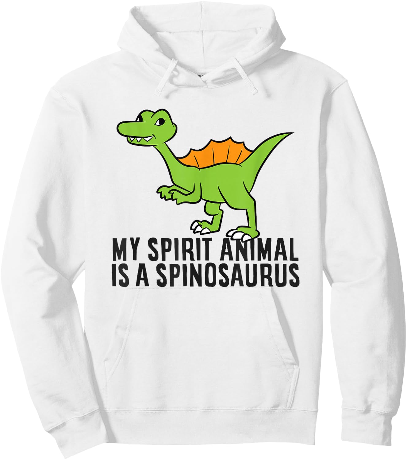 My Spirit Animal Is A Spinosaurus Dinosaur Hoodie - Hoodie | White