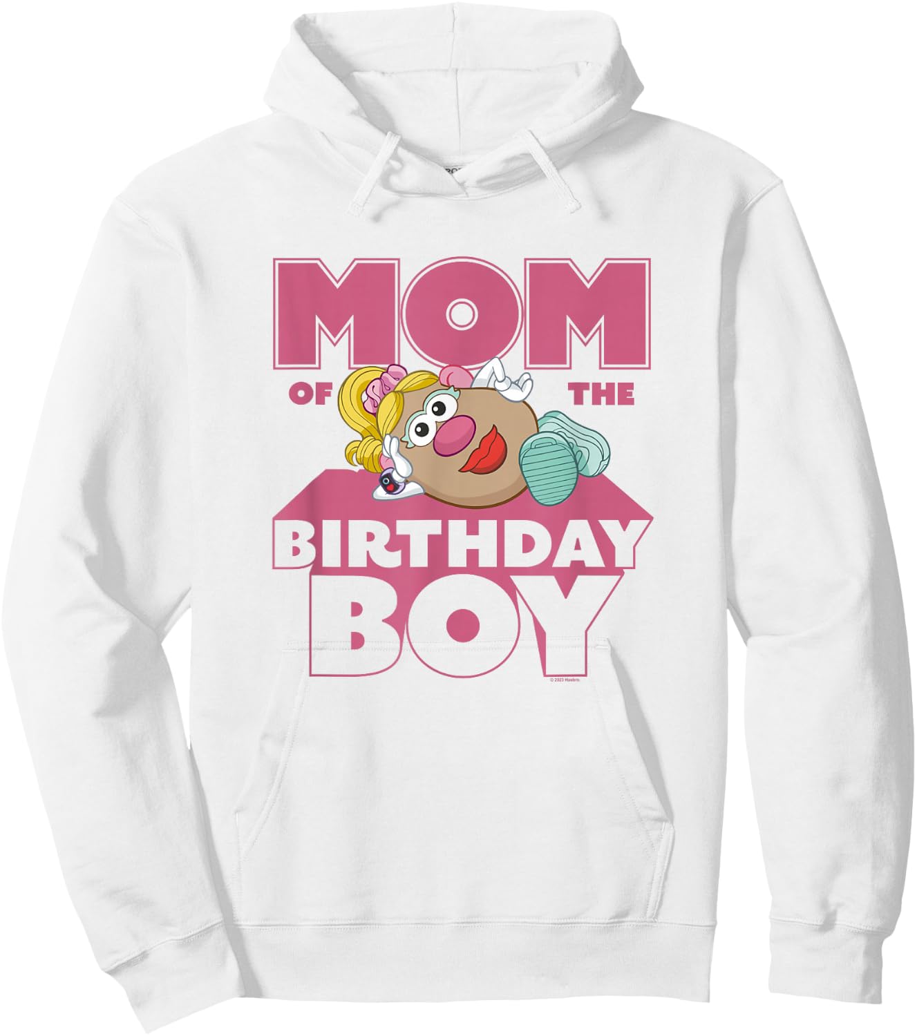 Mr. Potato Head Mom Of The Birthday Boy Sassy Portrait Hoodie - Hoodie | White
