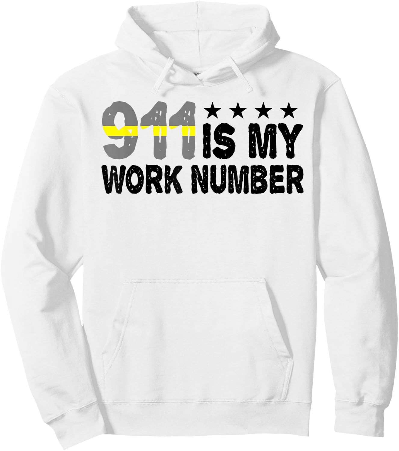 Dispatcher Emergency 911 is My Work Number Hoodie - Hoodie | White