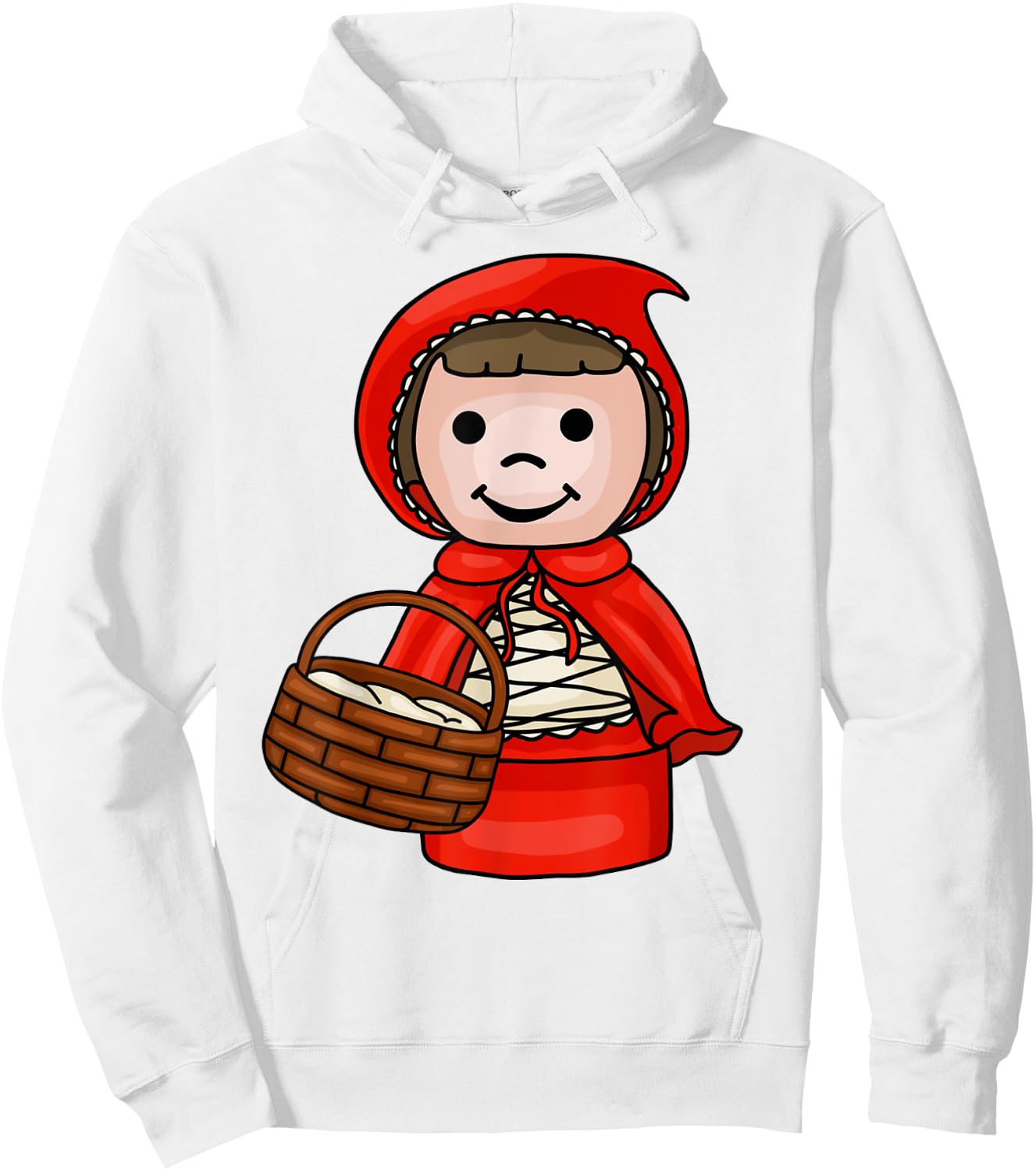 Cute Little Red Riding Hood Hoodie - Hoodie | White