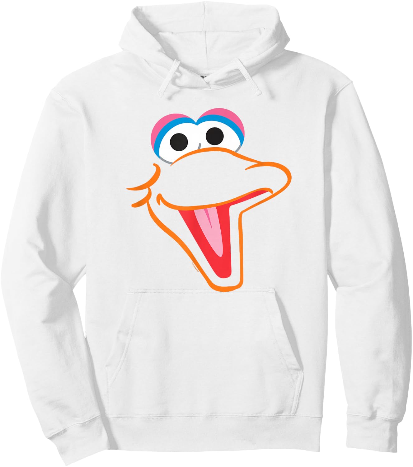 Sesame Street Big Bird Face Halloween Costume Hoodie - Hoodie | White