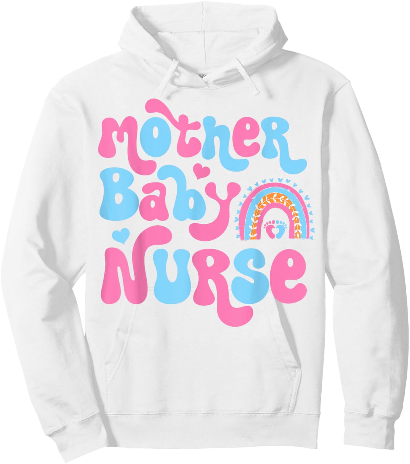 Postpartum Mother Baby Nurse Mom - Baby Postpartum Nursing Hoodie - Hoodie | White