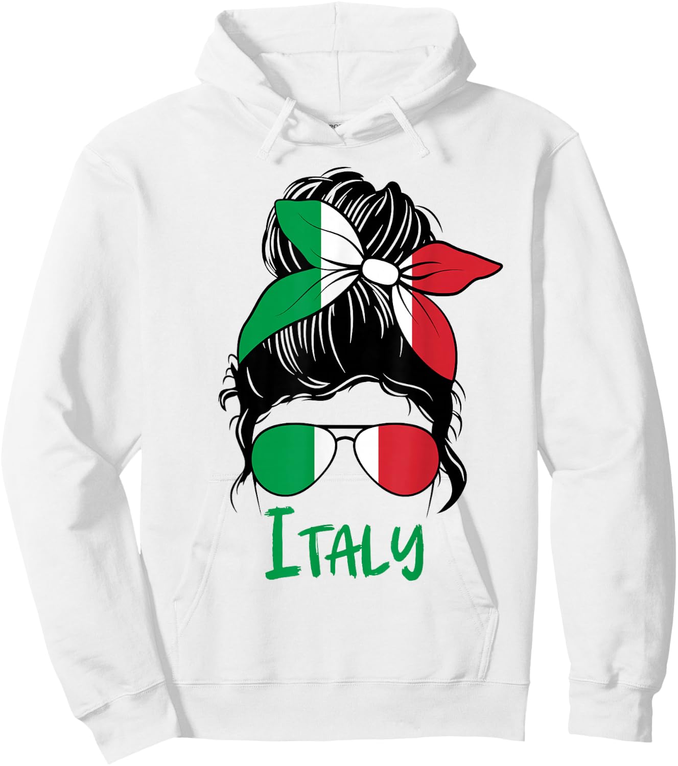 Italia graphic design for girls kid Italian toodler Hoodie - Hoodie | White