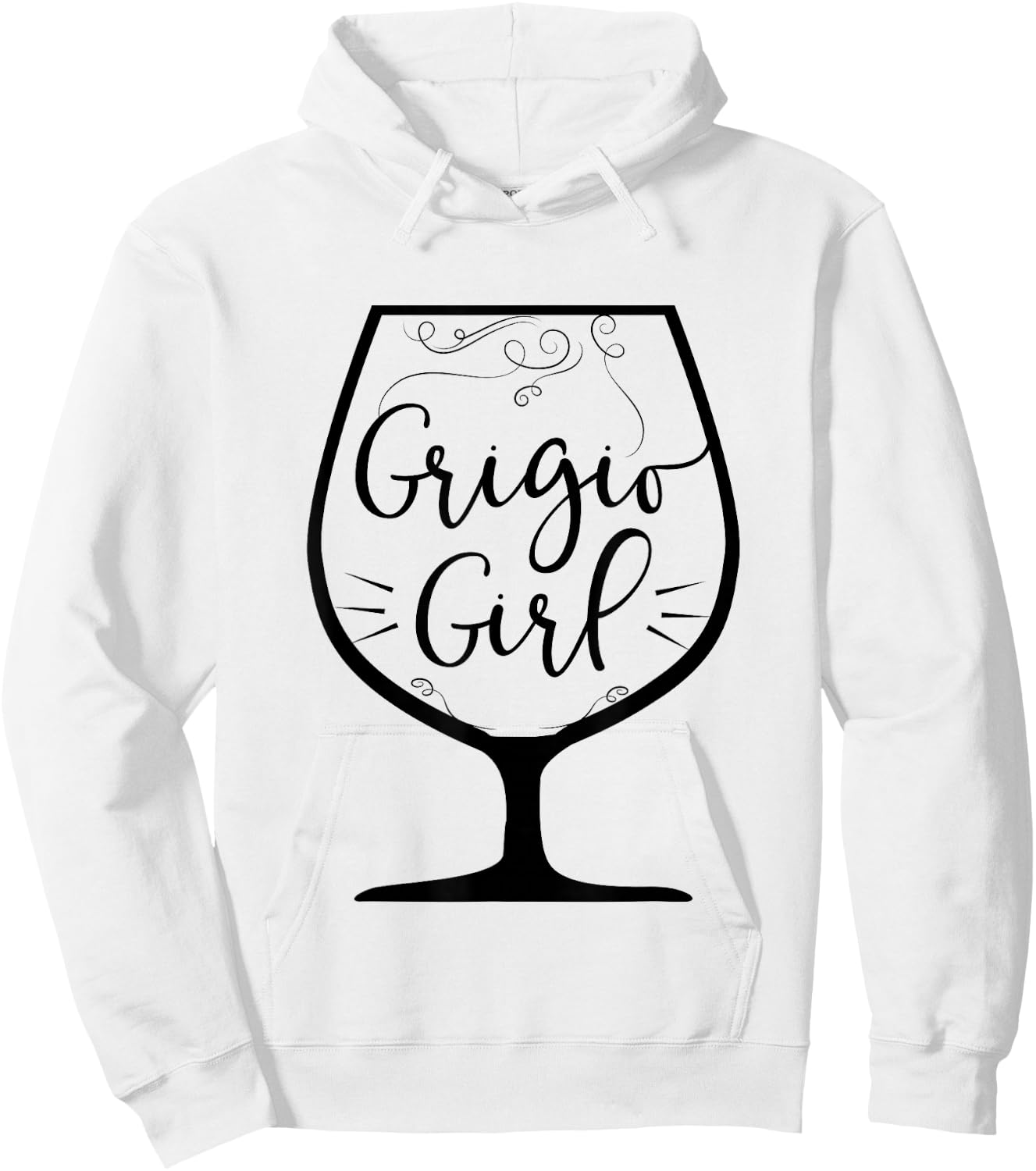 Pinot Grigio Girl Funny White Wine Drinker Hoodie - Hoodie | White