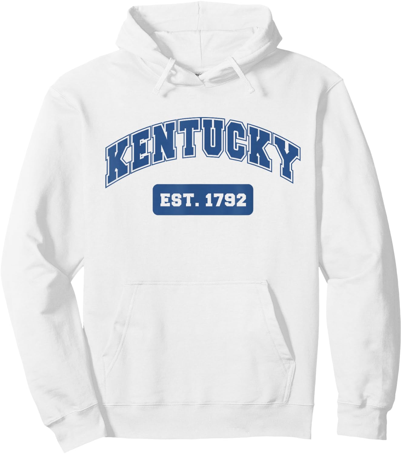 Kentucky 1792 Varsity Retro Style Hoodie - Hoodie | White