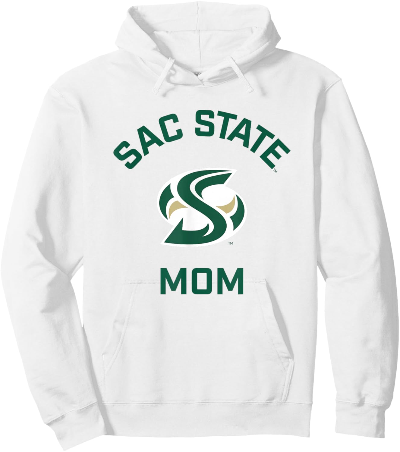 Sacramento State CSUS Hornets Arched Mom Hoodie - Hoodie | White