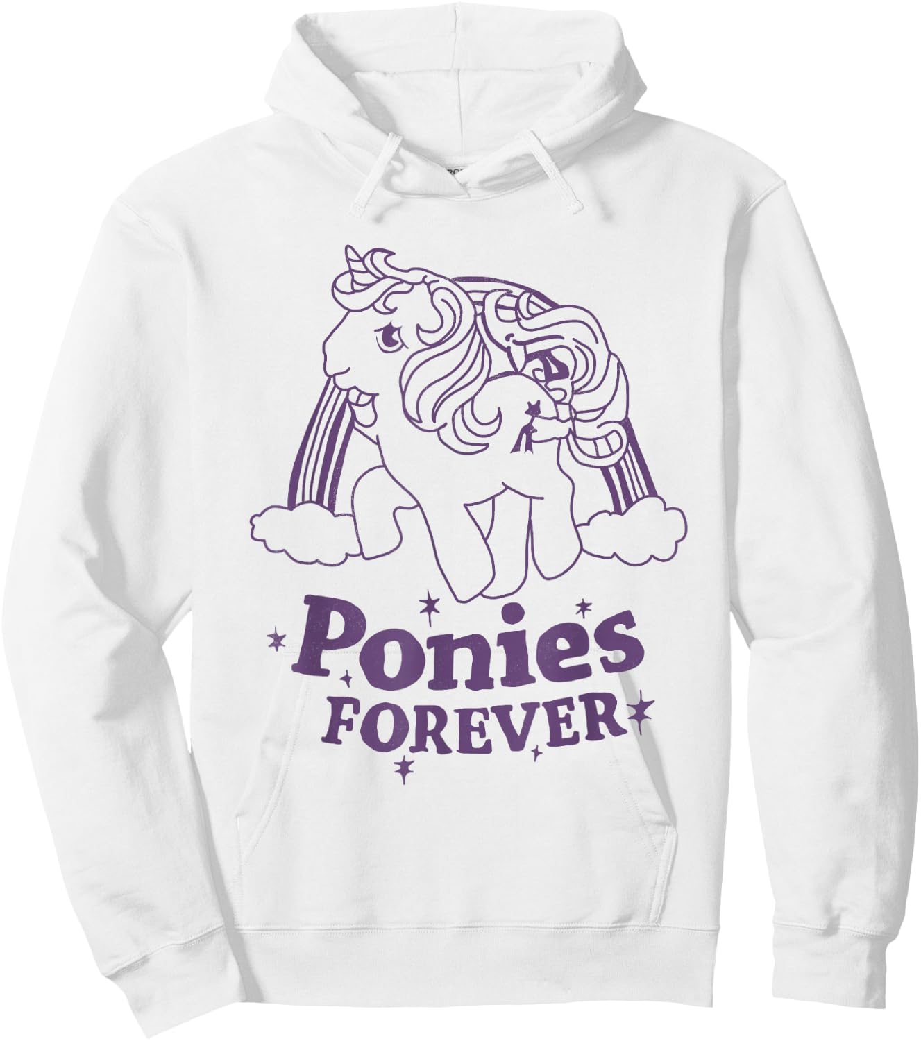Ponies Forever Band Reference Grey Hoodie - Hoodie | White