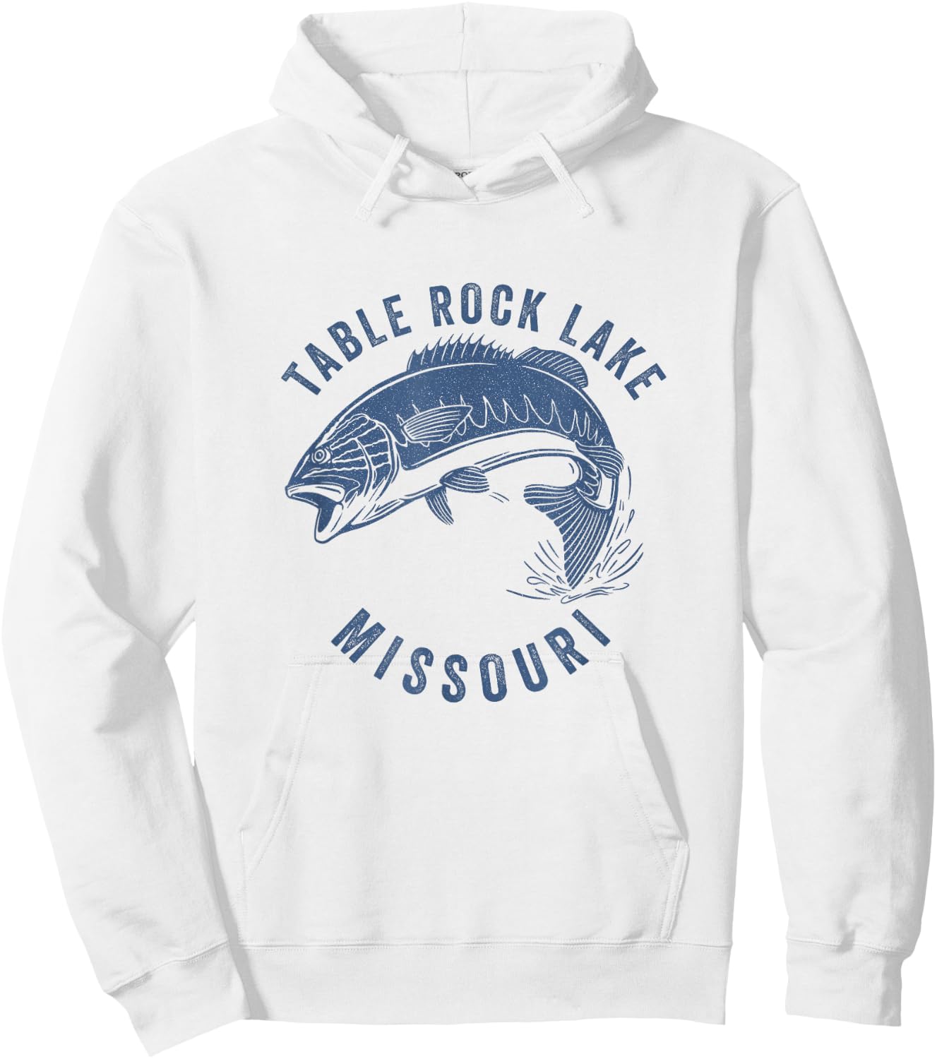 Table Rock Lake Missouri Fishing Fisherman Hoodie - Hoodie | White