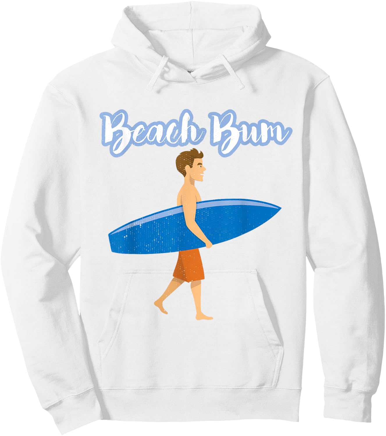 Summer Vacation Beach Bum Love Ocean Surfer Boy Surfing Hoodie - Hoodie | White