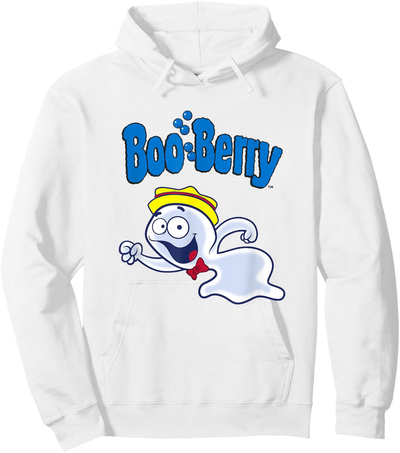 Boo Berry Iconic Funny Ghost Vintage Chest Portrait Hoodie - Hoodie | White