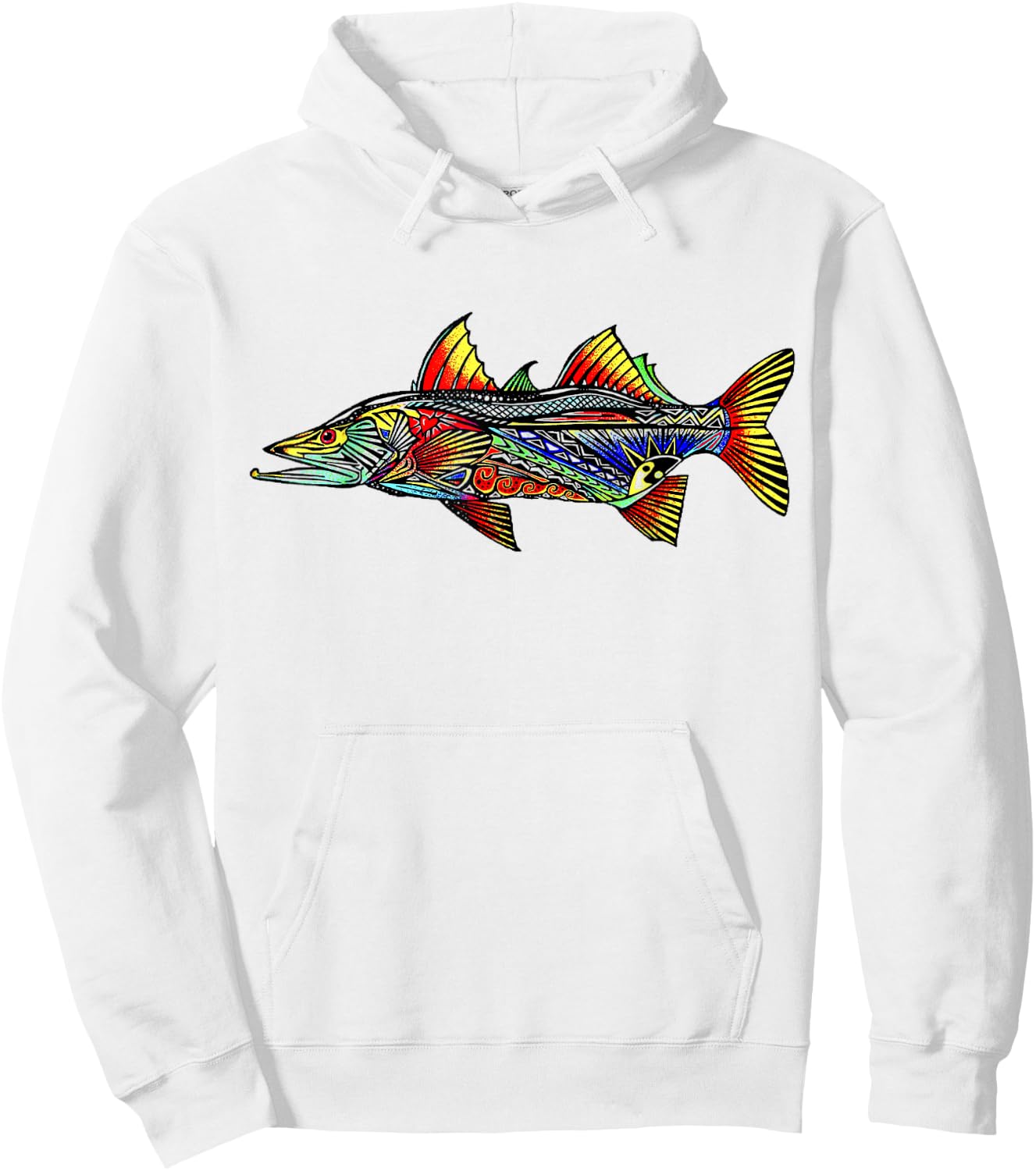 Colorful Snook Hoodie - Hoodie | White