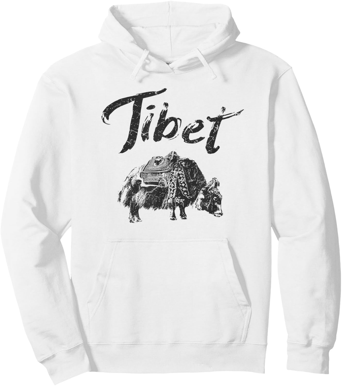 Tibet Vintage Tibetan Hoodie - Hoodie | White