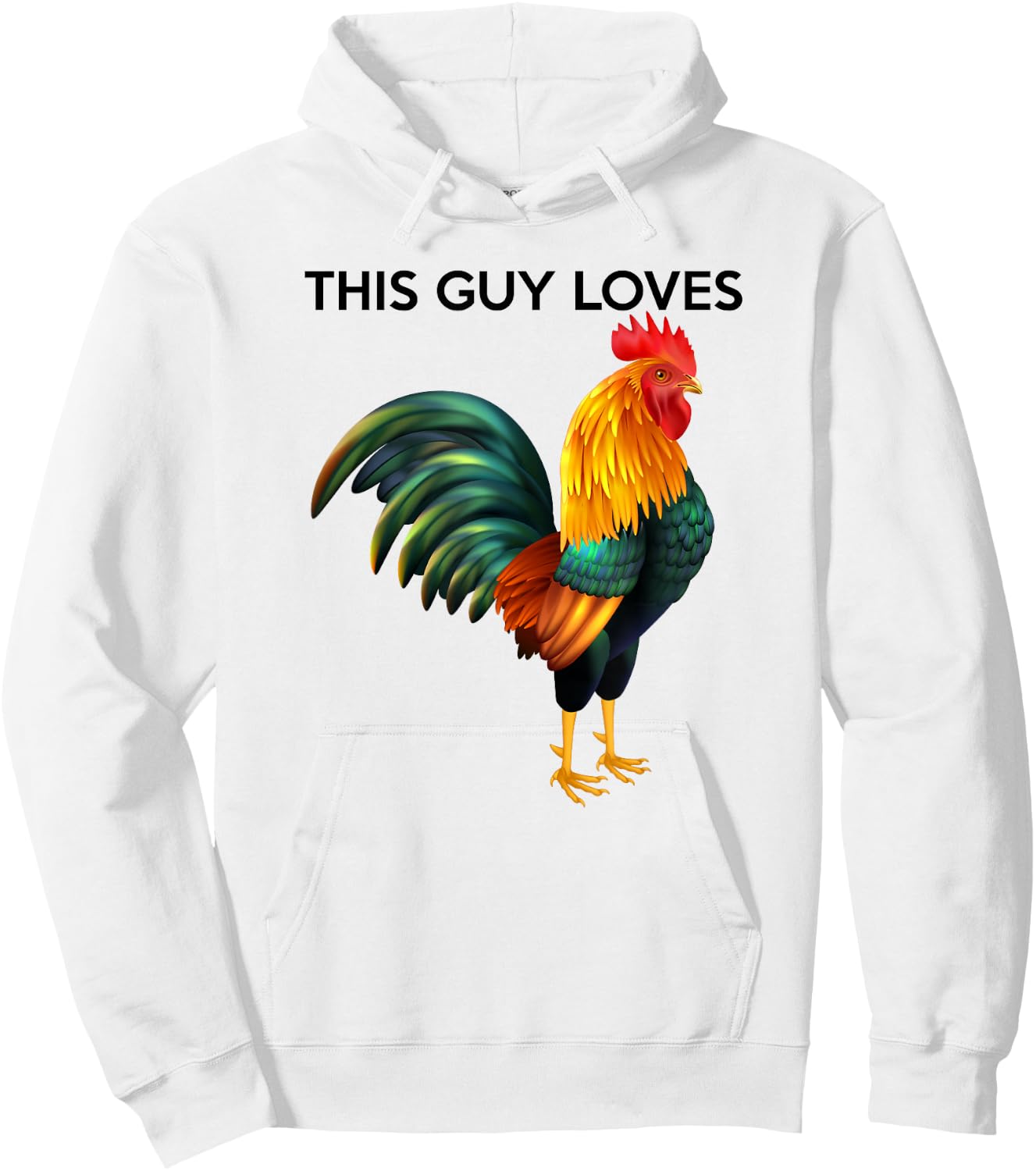 This Guy Loves Cock - Funny Gay Man Gift Hoodie - Hoodie | White