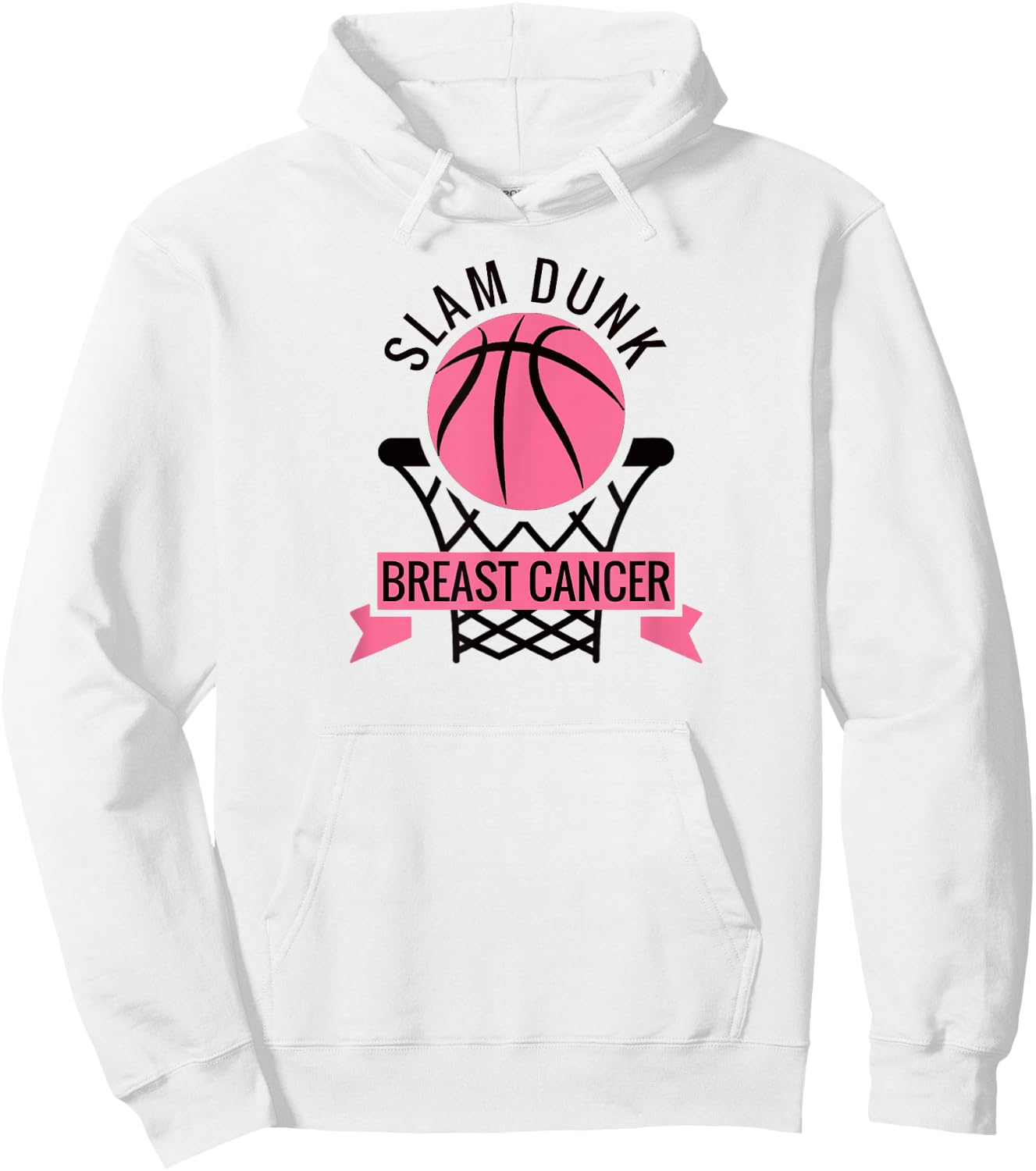 Breast Cancer Awareness Month October Slam Dunk Hoodie - Hoodie | White