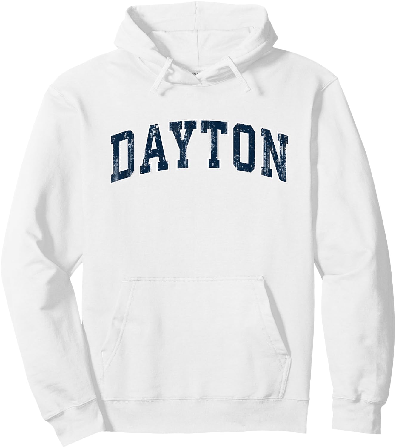 Dayton Ohio OH Vintage Sports Design Navy Design Hoodie - Hoodie | White