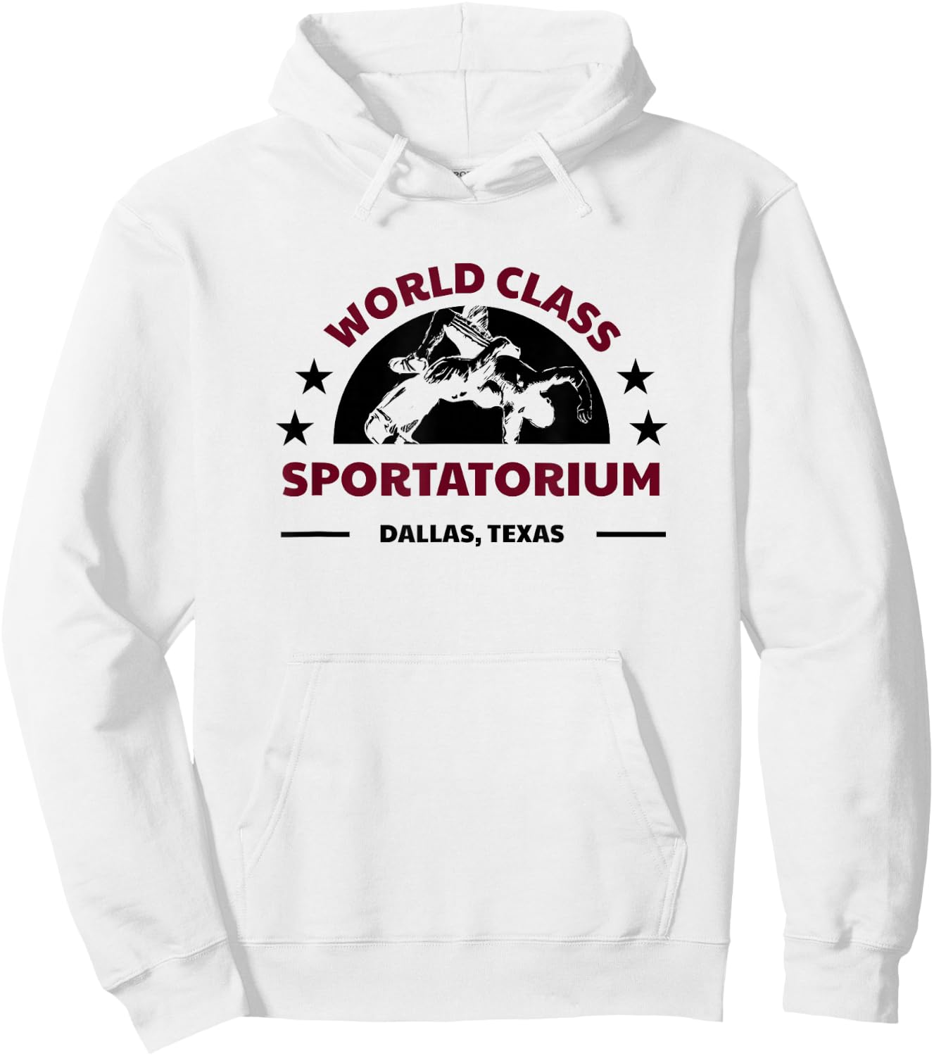 Dallas TX Texas Wrestling World Class Sportatorium Hoodie - Hoodie | White