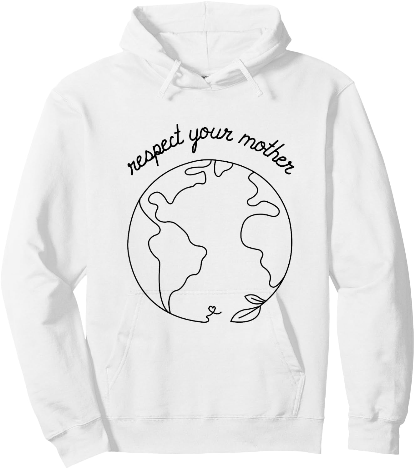 Respect Your Mother Globe Mother Earth Day Environmentalist Hoodie - Hoodie | White