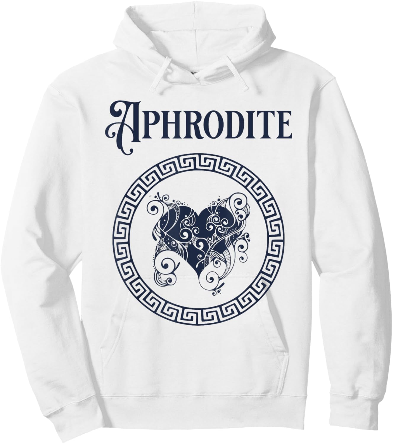 Aphrodite Symbol Greek Goddess Hoodie - Hoodie | White