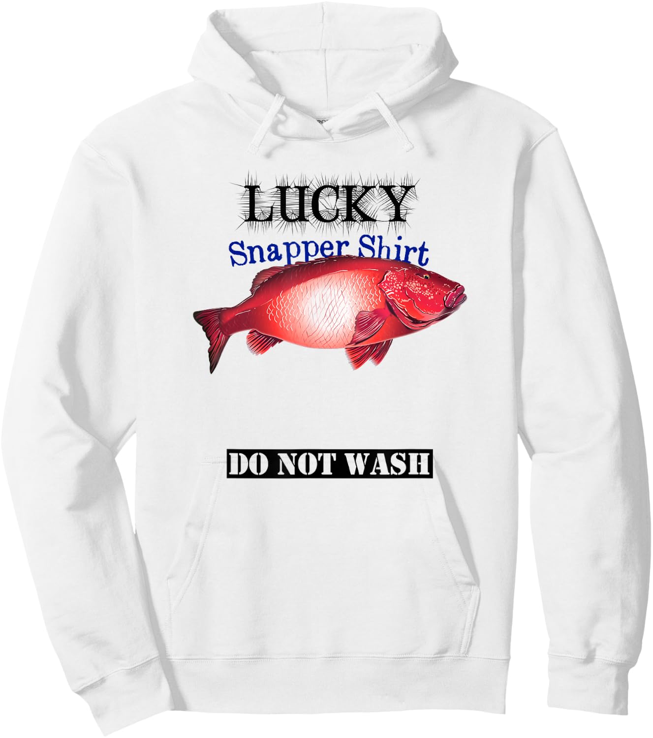 Fishermans Lucky Snapper Light Colored Hoodie - Hoodie | White
