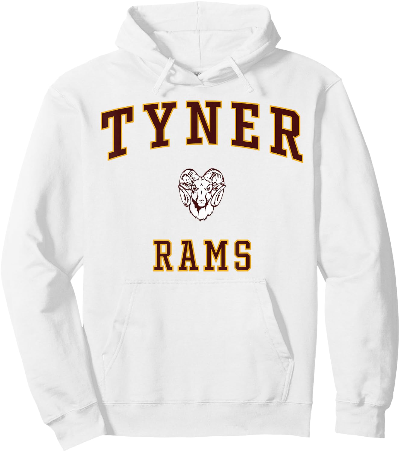 Tyner Academy Rams Hoodie - Hoodie | White