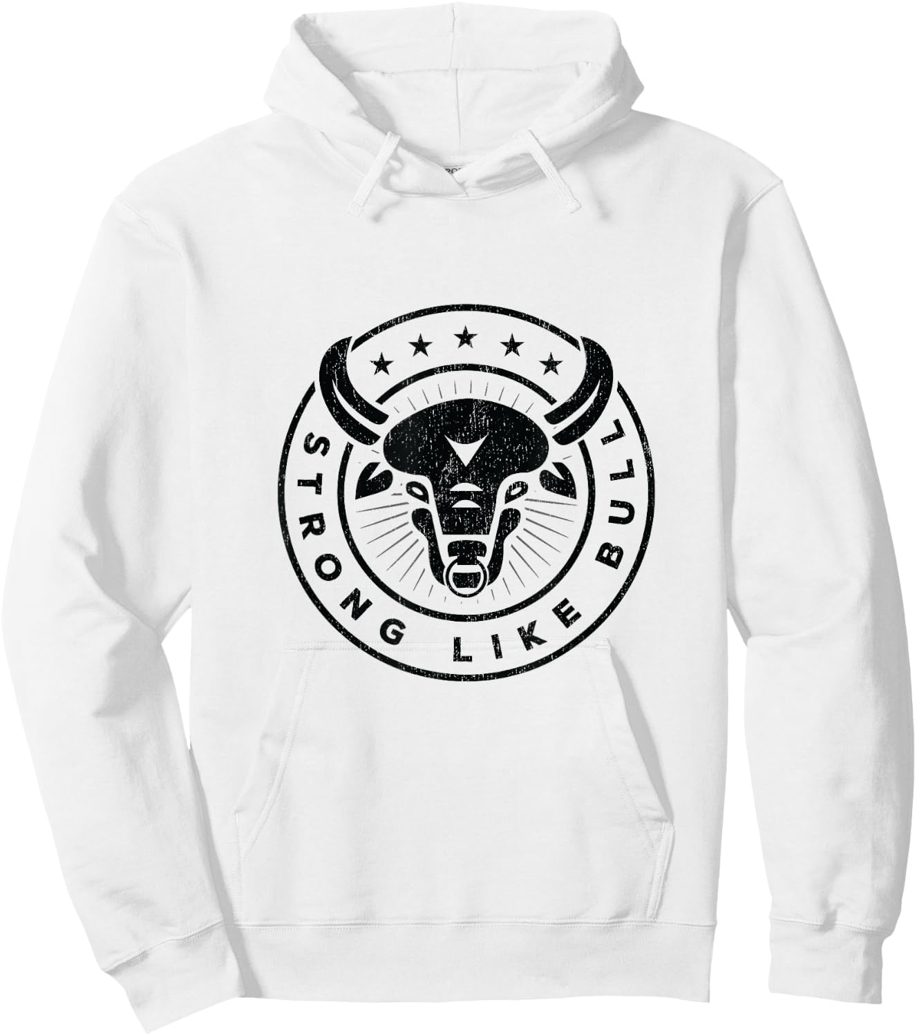 Strong Like A Bull Powerlifting Bodybuilding Hoodie - Hoodie | White
