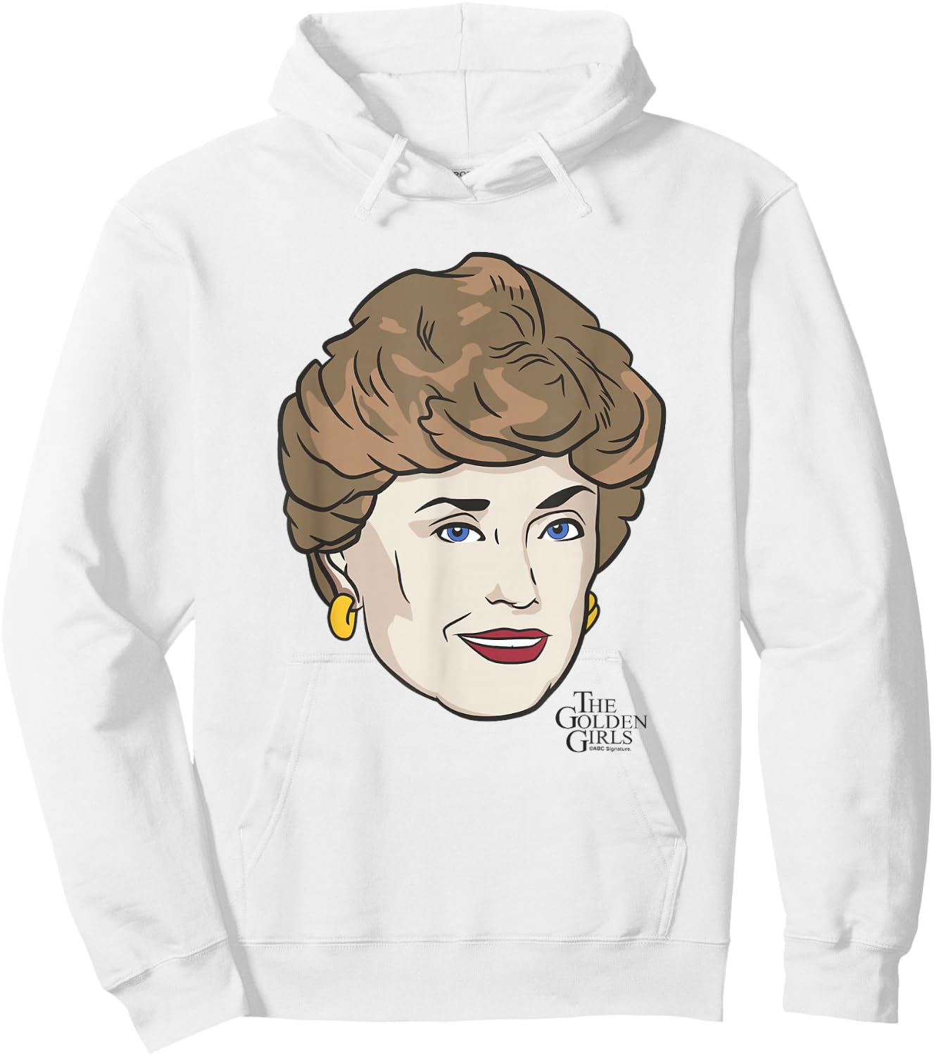 The Golden Girls Iconic Blanche Animated Big Face Portrait Hoodie - Hoodie | White