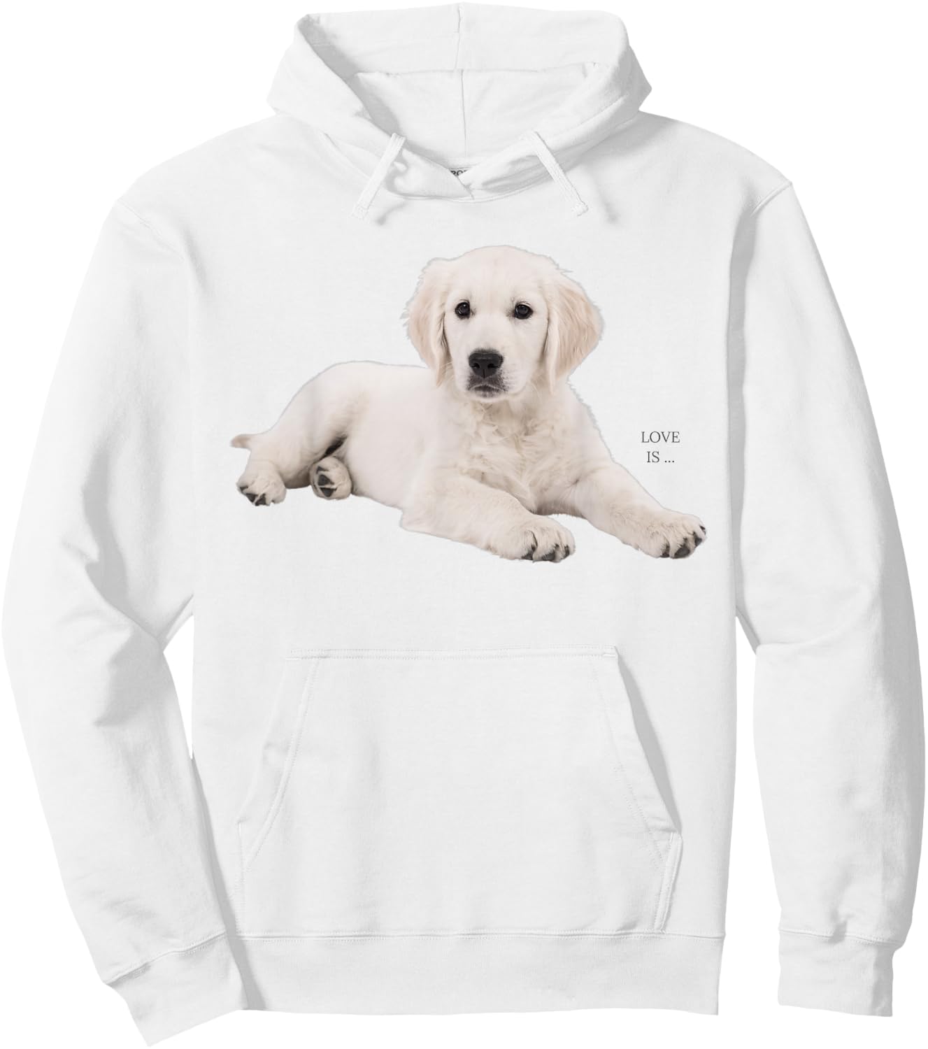 White Labrador Retriever Shirt Yellow Love Lab Mom Dog Dad Hoodie - Hoodie | White