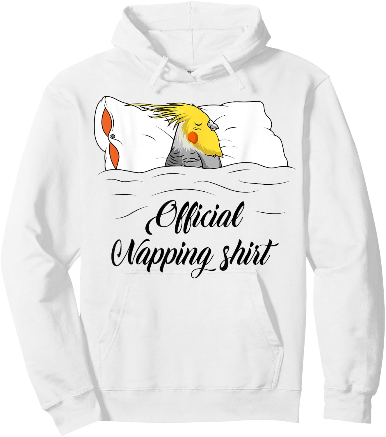 Sleeping Cockatiel Pyjamas Parrot Lover Official Napping Hoodie - Hoodie | White