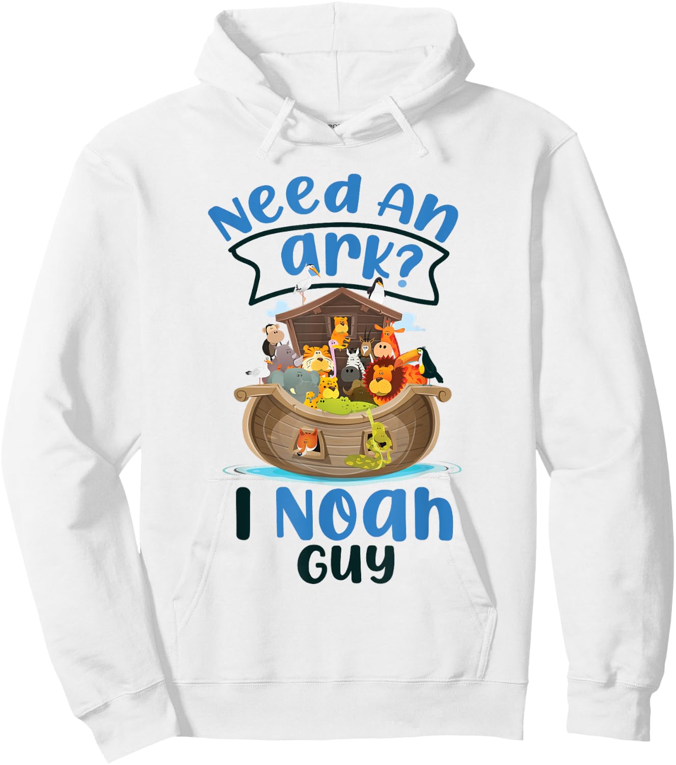 Christian Bible Verse Need An Ark? I Noah Guy Hoodie - Hoodie | White