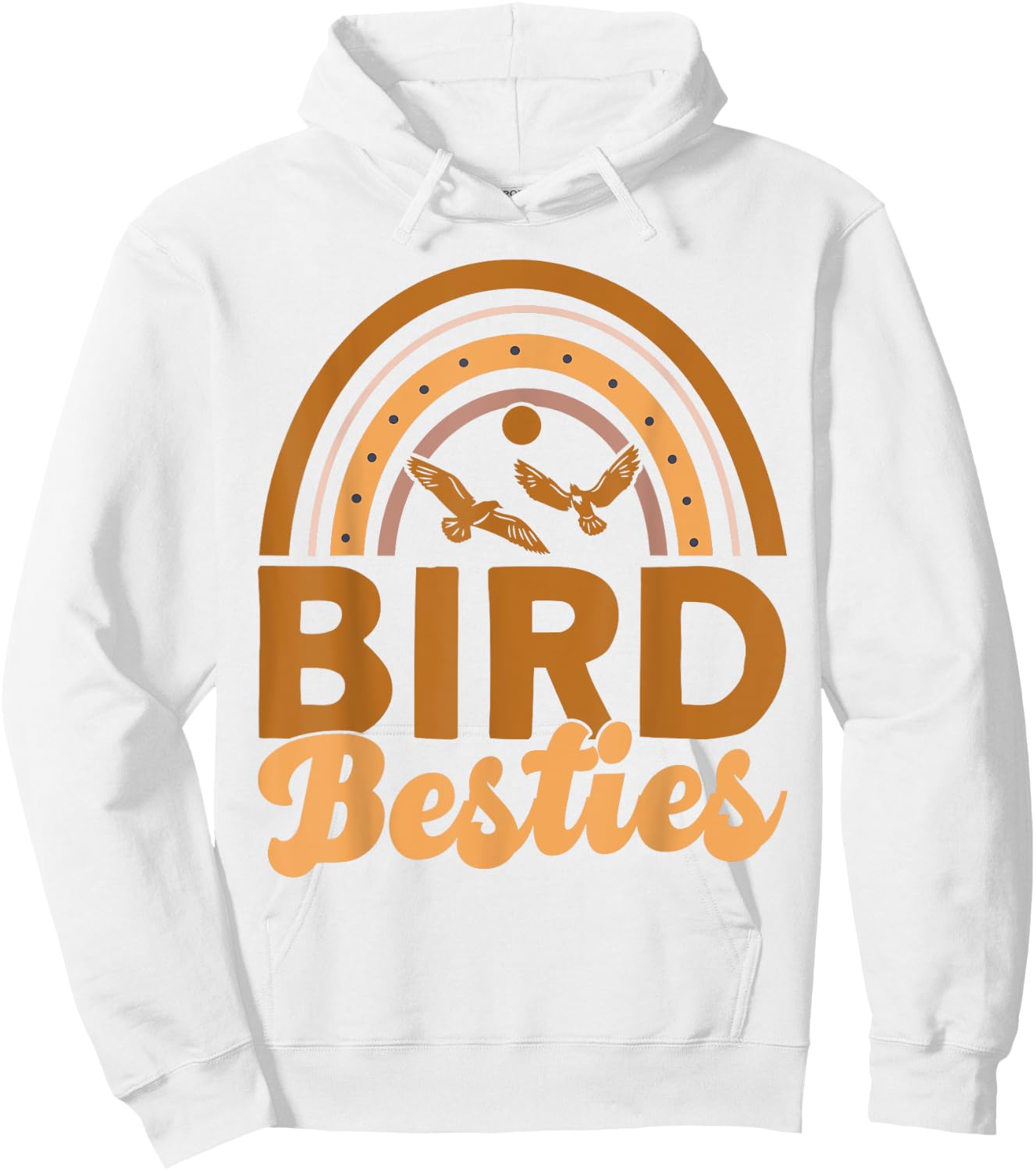 Bird Besties BFF Best Friends Bestie Hoodie - Hoodie | White