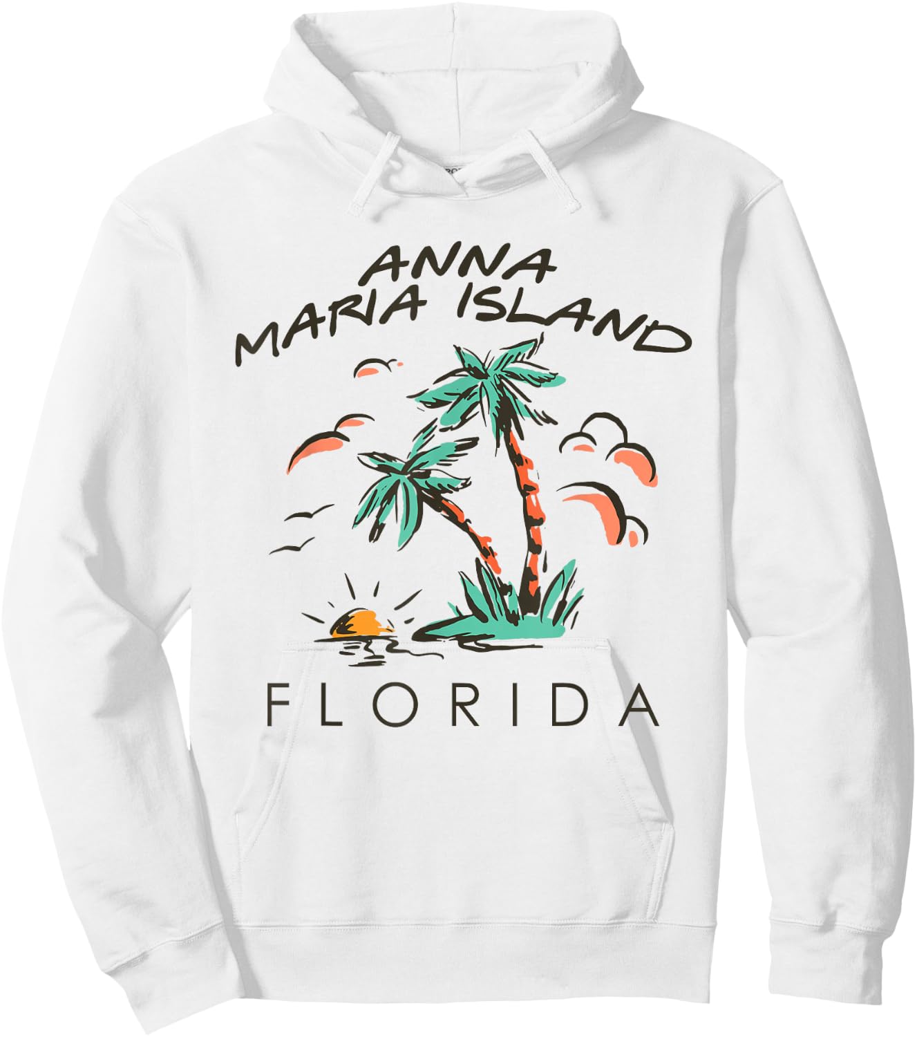 Anna Maria Island USA Souvenir, Anna Maria Island Florida Hoodie - Hoodie | White