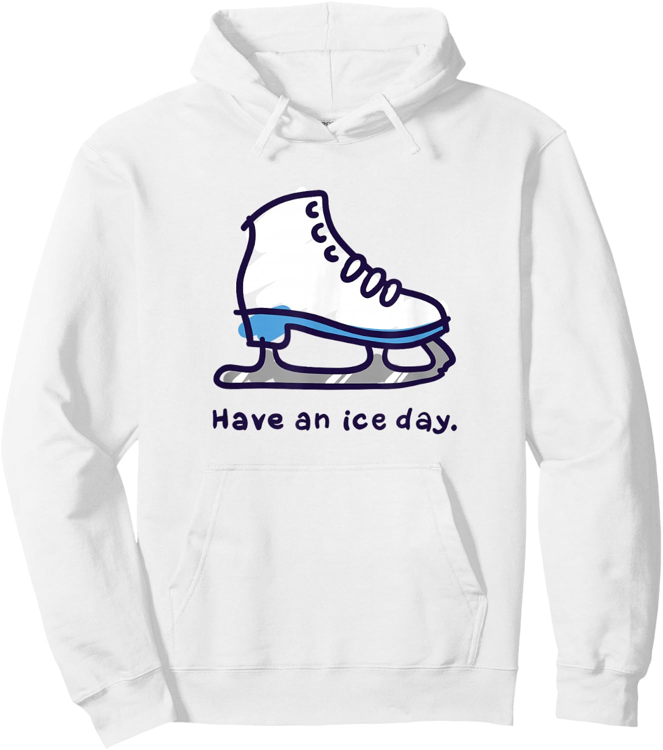 Figure Skating Gifts for Girls Women Men Ice Skater Hoodie - Hoodie | White