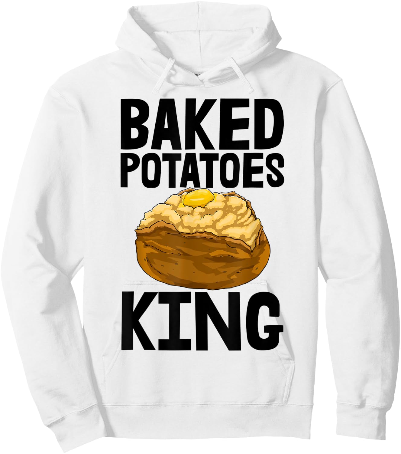 Baked Potato King Funny Baker Love Women Foodie Hoodie - Hoodie | White