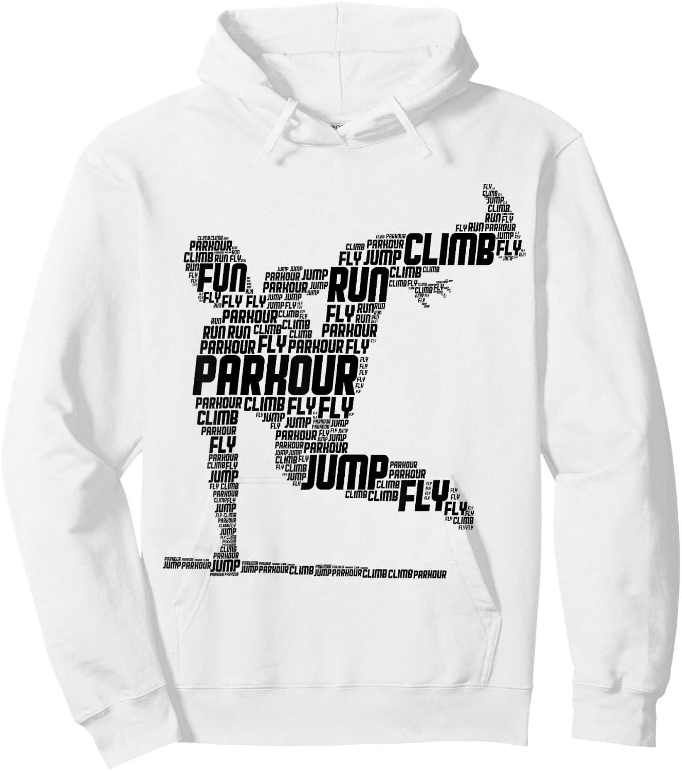 Parkour Freerunner Traceur Freerunning Men Boys Kids Hoodie - Hoodie | White