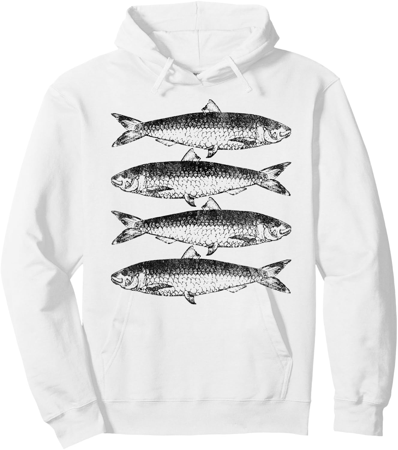 Canned Sardines Lover Gift Vintage Sardine Fish Hoodie - Hoodie | White