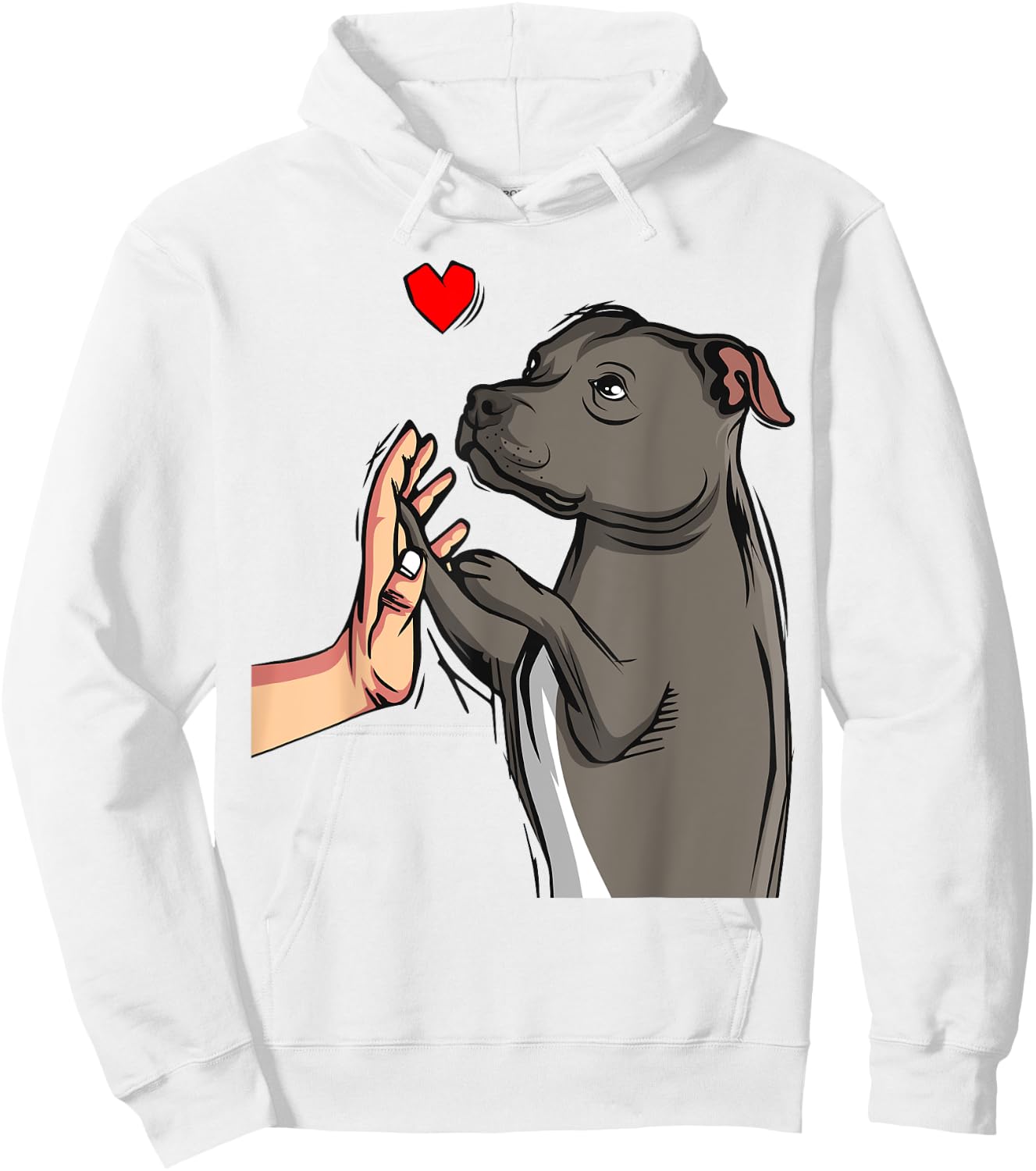 Staffordshire Bull Terrier Love Dog Mom Girls Gift Hoodie - Hoodie | White