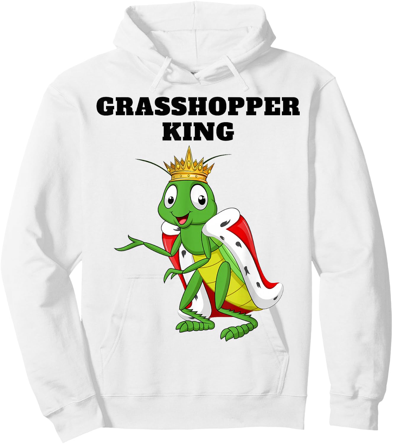 Grasshopper King Grasshopper Lover Design | Grasshopper Hoodie - Hoodie | White