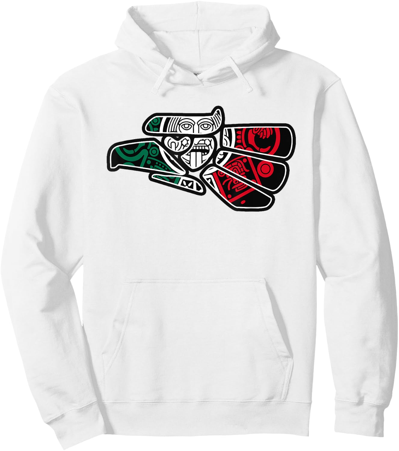 Hecho En Mexico Aztec Calendar Mexican Eagle Hoodie - Hoodie | White