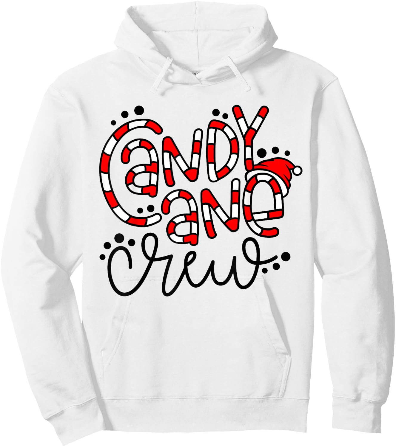 Candy Cane Crew Christmas Xmas Love Candy Boys Girls Kids Hoodie - Hoodie | White