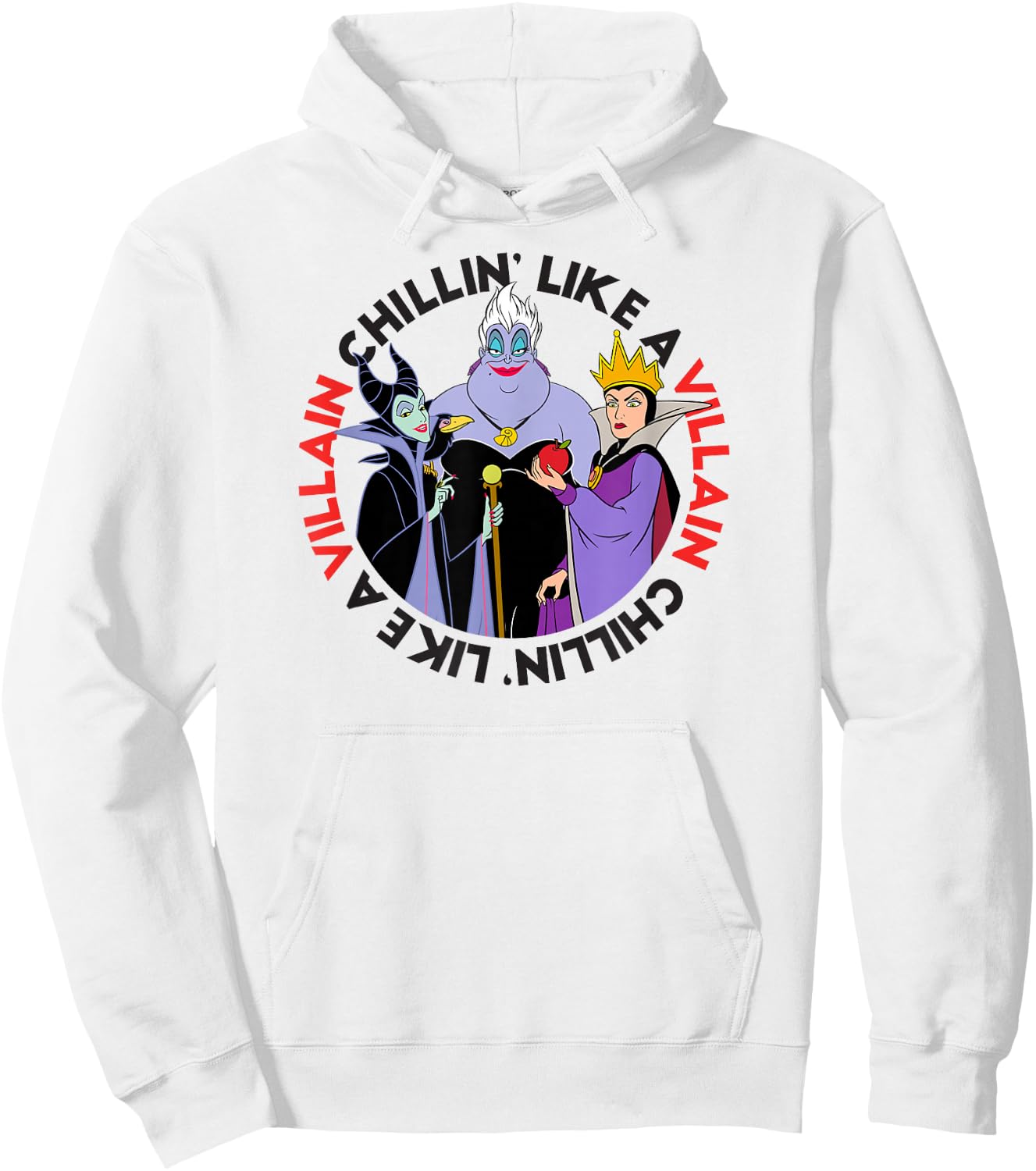 Disney Villains - Ursula, Maleficent, and Queen Grimhilde Hoodie - Hoodie | White