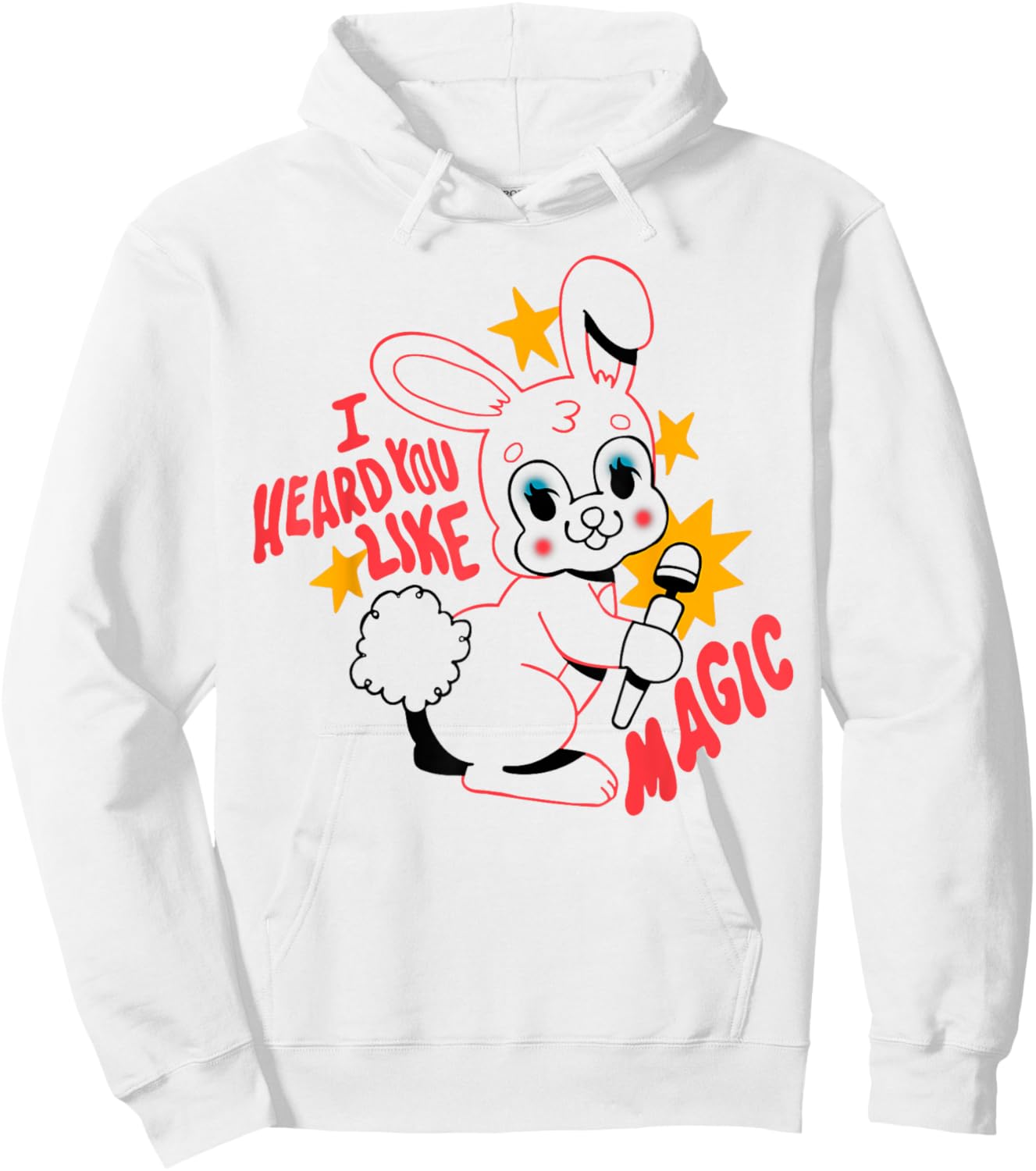 I Heard You Like Magic Funny Rabbit Hoodie - Hoodie | White