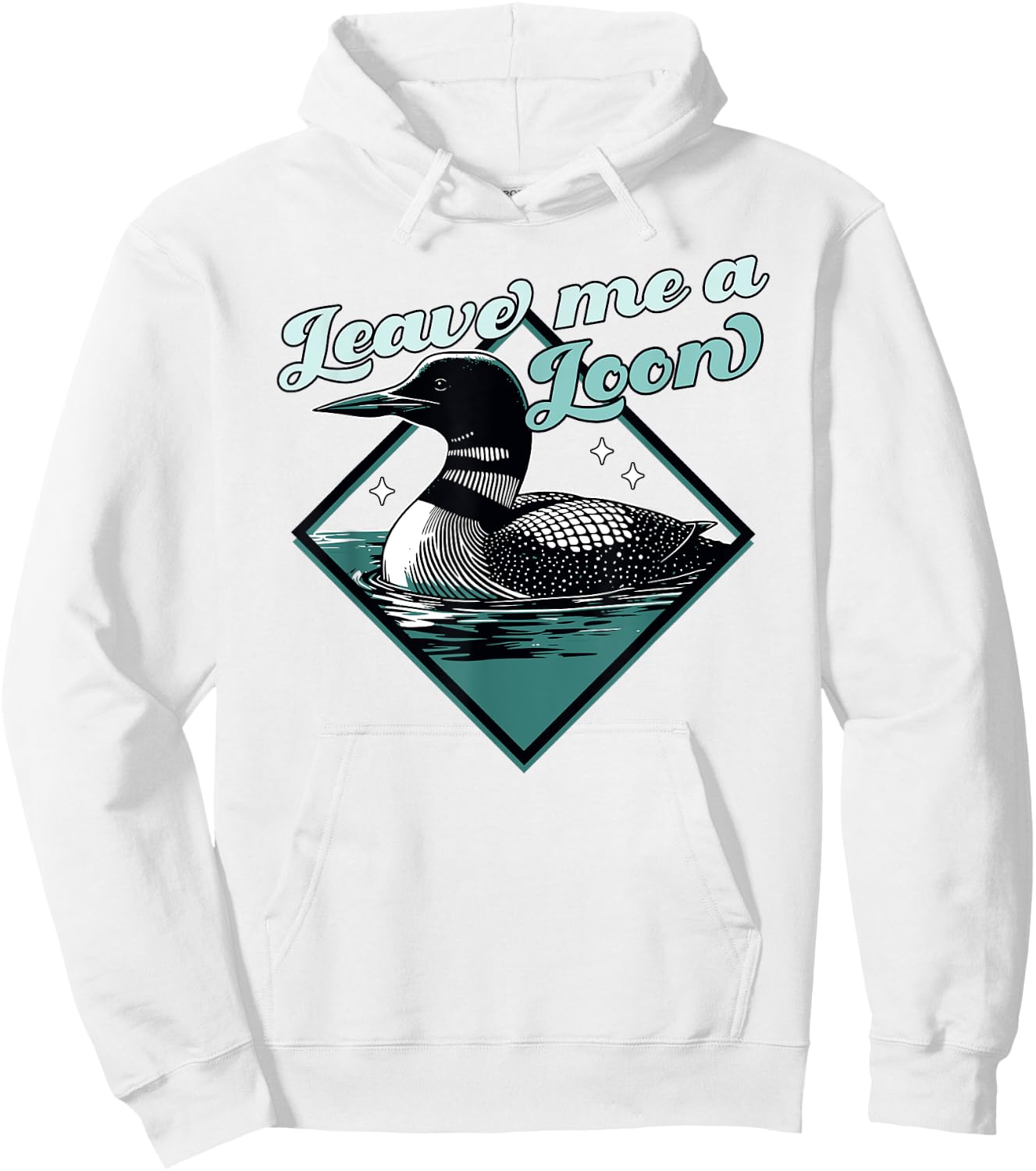Leave Me A Loon Bird - Funny Bird Watcher - Common Loon Bird Hoodie - Hoodie | White