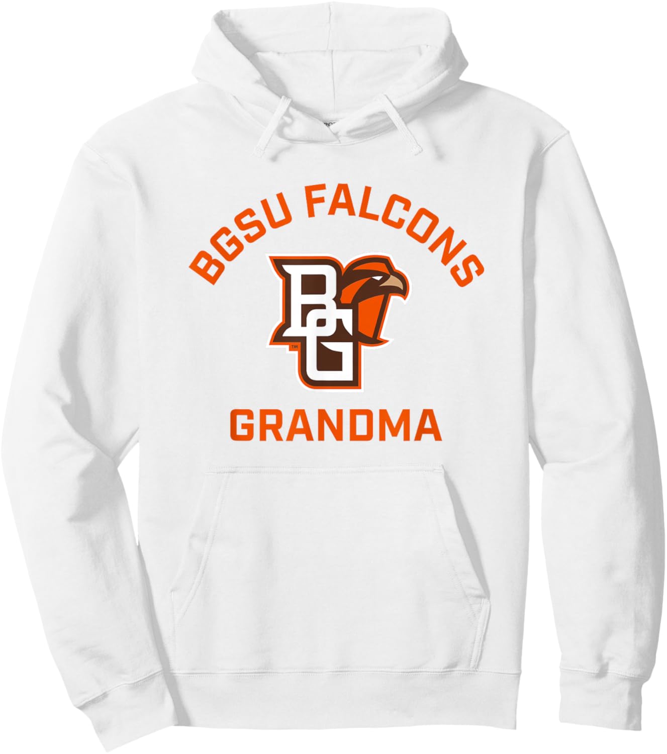 Bowling Green BGSU Falcons Arched Grandma Hoodie - Hoodie | White