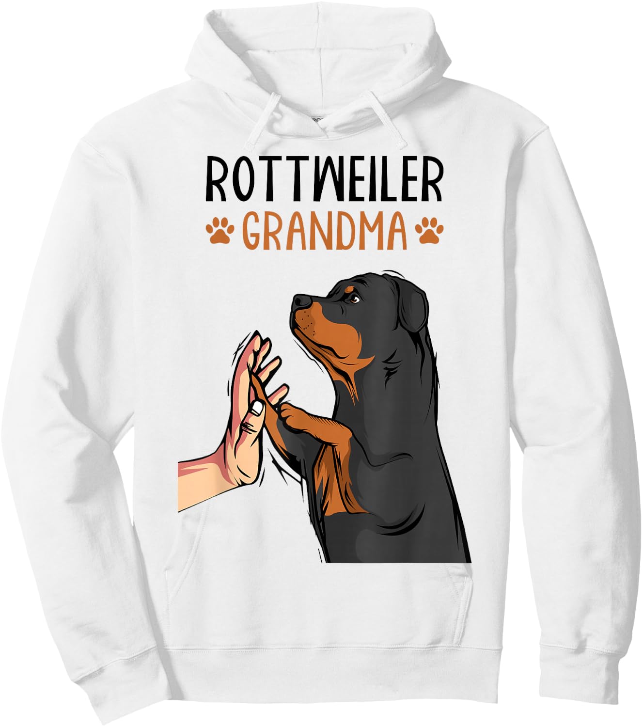 Rottweiler Grandma Rottie Dog Mom Funny Mother´s Day Hoodie - Hoodie | White