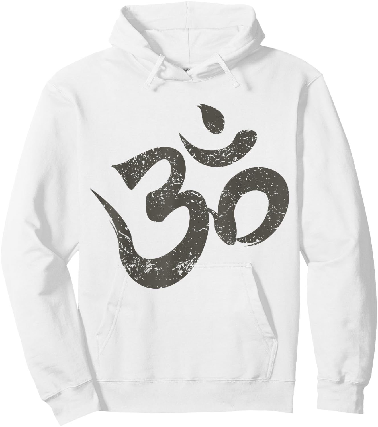 Vintage Om Meditation Spiritual Indian Yoga Symbol Om Hoodie - Hoodie | White
