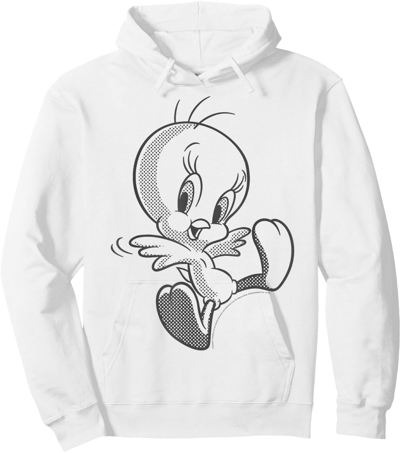 Looney Tunes Tweety Bird Comic Style Portrait Hoodie - Hoodie | White
