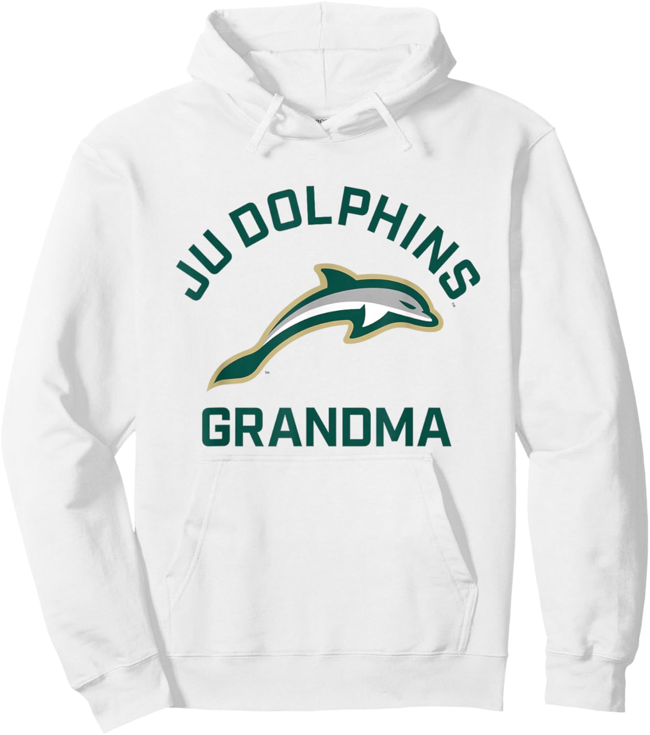 Jacksonville University Dolphins Arched Grandma Hoodie - Hoodie | White